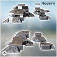 3.jpg Set of five modern bunkers with anti-aircraft fortifications (33) - Modern WW2 WW1 World War Diaroma Wargaming RPG Mini Hobby