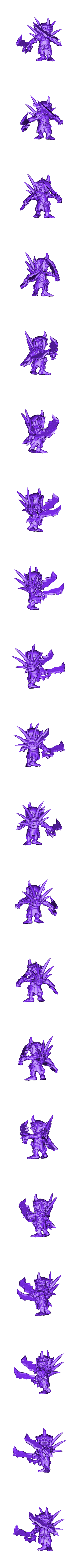 Goblin_with_swords.stl Líder Goblin