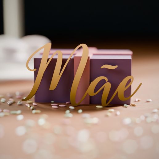Mãe - Mother's Day Cake Charm