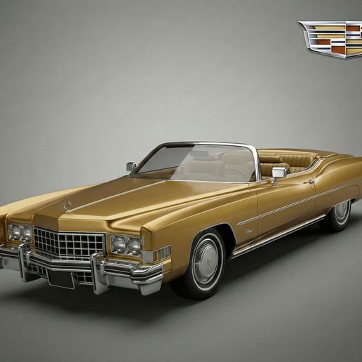Cadillac Eldorado 1973 – Classic Convertible STL 3D Print Model