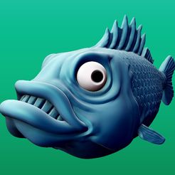 fishrender.jpg STL-Datei Fish kostenlos・3D-druckbares Modell zum herunterladen, Davision3D