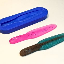 Reaper-000.jpg STL file Reaper Fishing Lure Open Pour Mold・3D print object to download