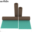 5.png Texture Roller Polymer Clay Roller Flower MY1*2 Size- Solid,Hollow/ Digital STL File* File For Use In A 3D Printer