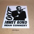 james-bond-007-sean-connery-agente-especial-letrero-cartel-cine.jpg James Bond, Sean Connery, agent, 007, special, sign, poster, logo, print3D, movie, film, film, movie