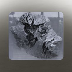Île-de-la-Réunion.jpg STL file Reunion Island - France・3D printer model to download