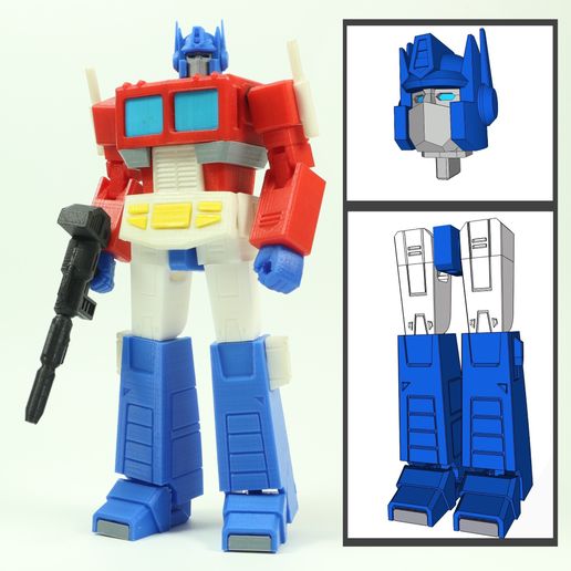 Optimus Prime Upgrade Kit - No Supports 3D model