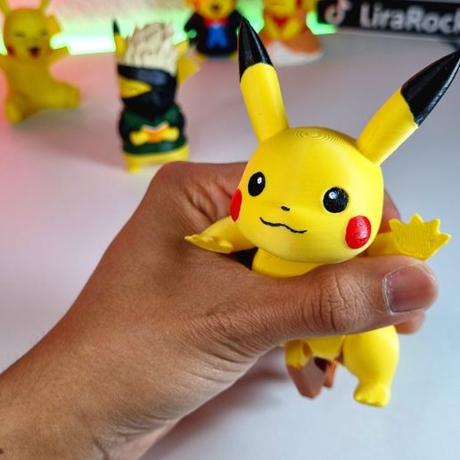 3D printable 025- Articulated Pikachu • Cults