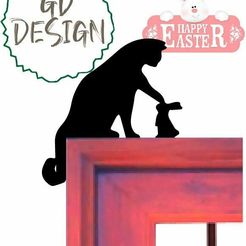 Cat-Bunny-Door-Topper-Sign1.jpg Cat Easter Bunny Door Topper Sign