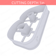 Letter_B~5in-cookiecutter-only2.png Letter B Cookie Cutter 5in / 12.7cm