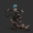 wip14.jpg Rem 3d print statue diorama - Re Zero Figurine