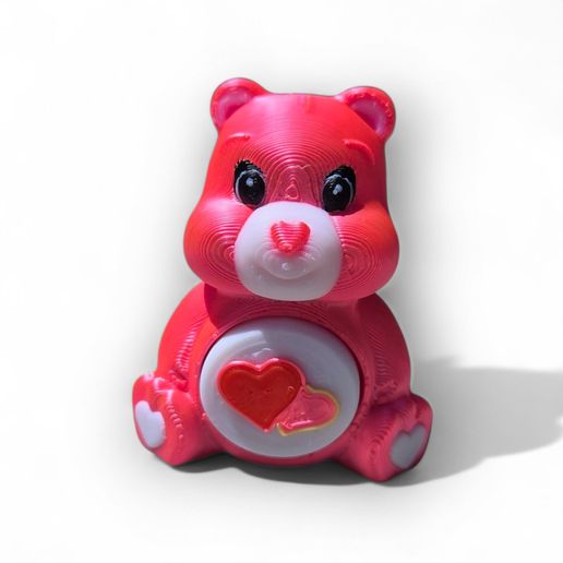 🐻 Care Bear Clicker Fidget Keychains・ 3D File for 3D printing・Cults