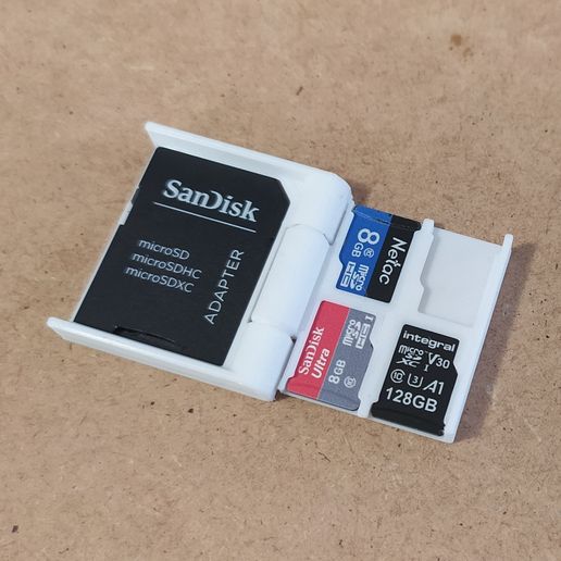 Mini MicroSD Card Case 3D model