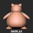 1.png Snorlax - Pokemon 3D print model