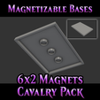 Miniature.png Bases de Cavalaria Magnetizáveis - 6x2mm