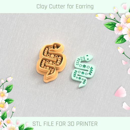 Folk Art Snake Clay Cutter