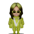 model-12.png Billie Eilish chibi figure 3d model