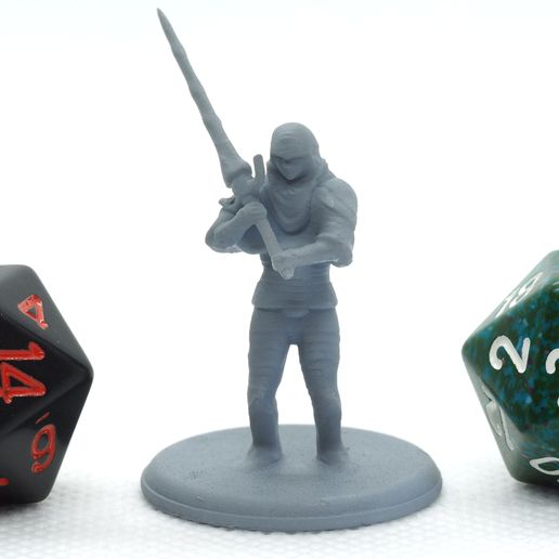Greatsword Warrior - Tabletop Miniature 3D model