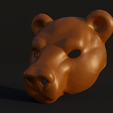 .9.png Bear Cosplay Face Mask 3D print model