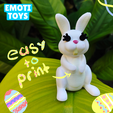 4.png STL-Datei Cute Easter Bunny!・3D-druckbares Modell zum herunterladen