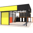 garage-3.png STL-Datei Garage Struktur Diorama 1:64・3D-druckbares Design zum Herunterladen