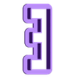 E_Ucase.stl heinrich - alphabet font - cookie cutter