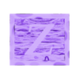(Z) 1 Piece.stl Rustic Picture Frame Alphabet
