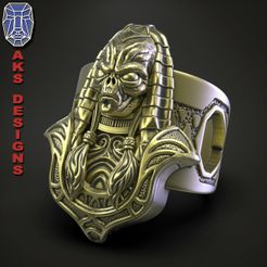 AEA_v1_ring_a1.jpg Fichier 3D Bijoux bague égyptienne Alien Anubis・Modèle pour imprimante 3D à télécharger
