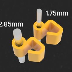 Toms_Simple_Filament_Clip_for_Fillamentum_Spools-render.jpg Fichier STL gratuit Tom's Simple Filament Clip pour (non seulement) Fillamentum's Spools V4・Design à télécharger et à imprimer en 3D