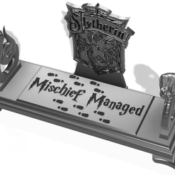 Slytherin-MM.png Datei STL Slytherin-Zauberstabständer - zusätzlich・Design für 3D-Drucker zum herunterladen