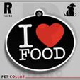 ilf 2.jpg PET NECKLACE (I LOVE FOOD) necklace / key chain