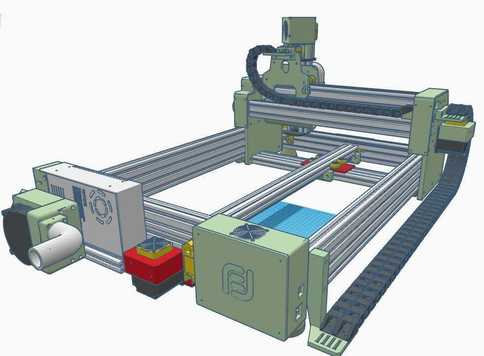 2.jpg STL file CNC V9 Oozenest beltless 3 motors・3D printable design to download, francescangelif