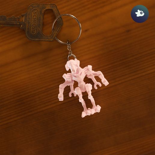 General Grievous Keychain - 3D model önizlemesi