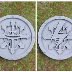 Chaos-Knights.jpg STL file Chaos Knights battle shock tokens・3D print design to download