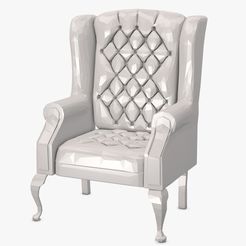 Chair-low-poly01.jpg Stuhl low poly