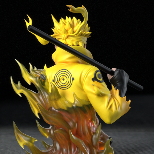 👤 Naruto Six Paths Sage - Bust・ 3D File for 3D printing・Cults