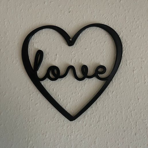 Quote Love Heart 3D model