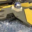 ree aa 1/18 Hasbro ROTS Star Wars Jedi Starfighter - Astromech inserts and missile