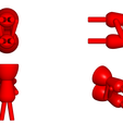 Enamorados_N7_Rojo_2.png Бесплатный STL файл SET DE 8 MACETAS ENAMORADOS ROBERT PLANTS - SET VASE 8 FLOWERPOT ROBERT IN LOVE・Идея 3D-печати для скачивания