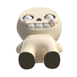 Bone-Head-bottom.png 3D Printable Cute Bonehead Skeleton Figure STL - Ideal for Personal & Commercial Crafting