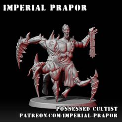 002.jpg 3D file Possesed cultist・Template to download and 3D print