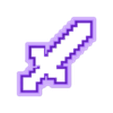 Sword.stl Cortador de Galletas Espada Minecraft