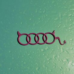 Audi-logo-How-to-looks-small-scale-Zoom.jpg STL file Audi Logo Devil・Model to download and 3D print