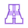Varsity A.stl Varsity Style Letter A Cookie Cutter
