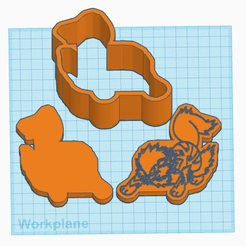 059-Arcanine-1.png 3D-Datei Pokemon: Arcanine 3 Stück Badebombenform・3D-druckbare Vorlage zum herunterladen