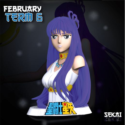 Athenea Bust - Sekai 3D Models - Tested and Ready for 3D printing 3D model