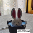 IMG_20230527_113136.png Unamused Rabbit in a Bucket * NO SUPPORT DESK ORGANISER /PEN HOLDER*