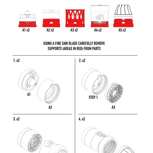 IW720033.jpeg Tobera de escape cerrada F-15 F110 para kit GWH (1/72)