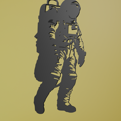 Astronaut-2.png Archivo STL Arte de pared Astronauta・Diseño de impresión en 3D para descargar