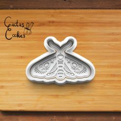 10.jpg Fichier 3D Cookie Cutter moth・Design imprimable en 3D à télécharger
