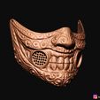 21.jpg Fichier STL Masque de visage - Masque Samurai Covid・Modèle pour impression 3D à télécharger, Bstar3Dart
